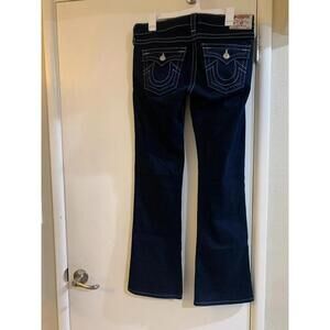 True Religion Becky Big T Stitch Mid-Rise Bootcut Jeans Size